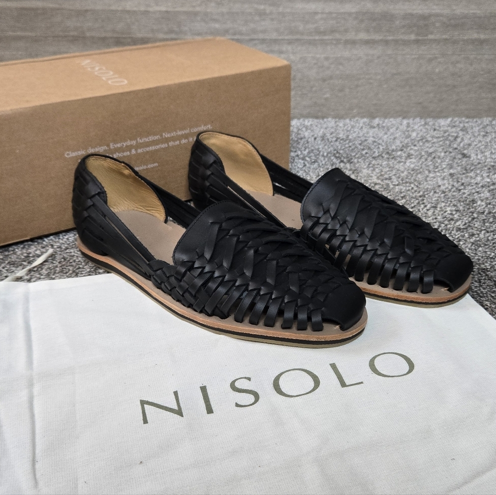 Nisolo Black Leather Sandals
